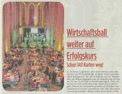 Presse zum 11. Wirtschaftsball 2017